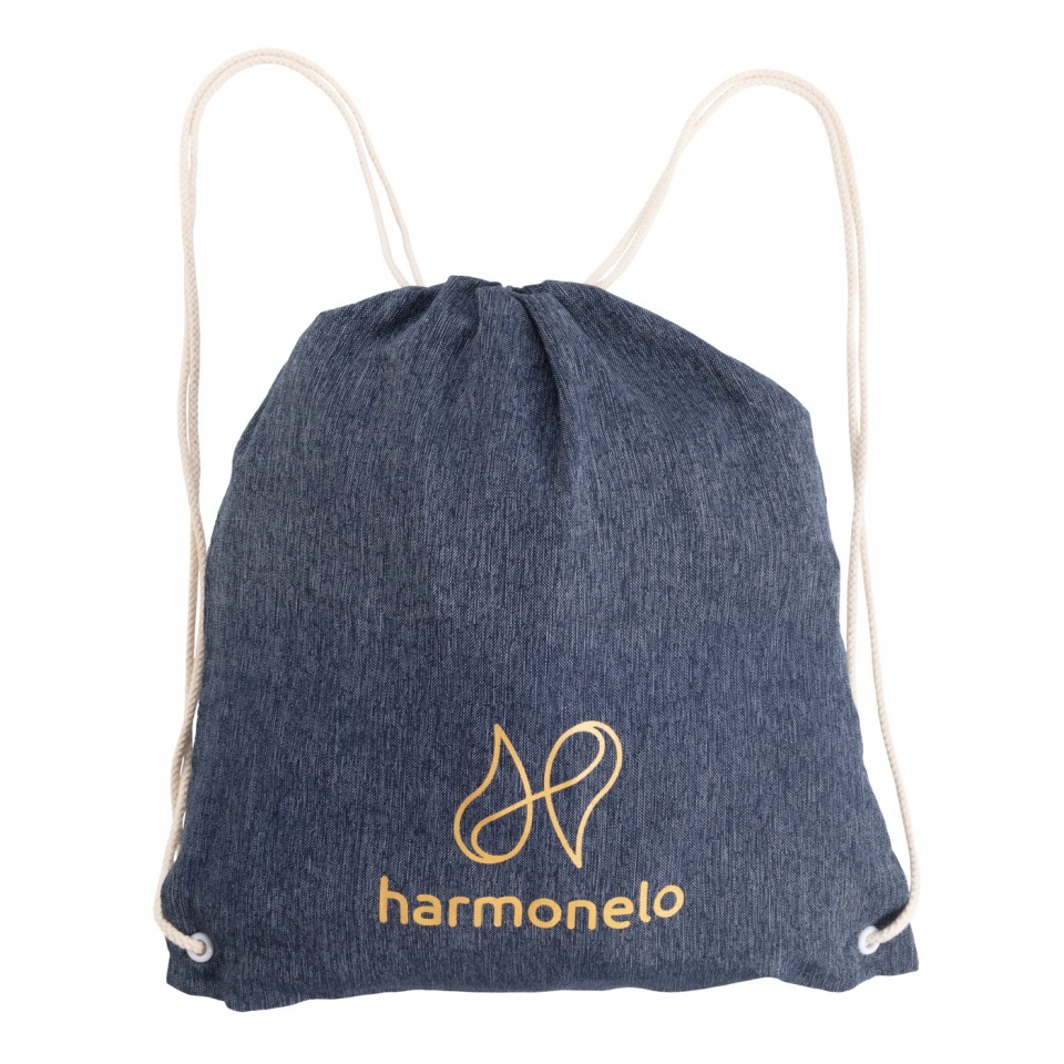 Ecological shopping bag/backpack - blue